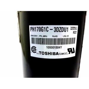 Toshiba Compresor rotativo velocidad fija 12.000 Btu 220v/60hz/1ph R22 PH170G1C-3DZDU1 201400611080 11103010000320
Sirve NACM012C10B NBCM012C10B
