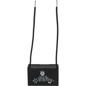 Appli Parts Condensador Capacitor de ventilador 5 mfd (microfaradios) uf 250VAC con 2 cables compatible con cualquier marca de igual capacitancia 4.7cm Ancho 1.8cm Prof 2.8cm Alto CAP-5-250-2C Appli Parts Condensador Capacitor de ventilador 5 mfd (microfaradios) uf 250VAC con 2 cables compatible con cualquier marca de igual capacitancia 4.7cm Ancho 1.8cm Prof 2.8cm Alto CAP-5-250-2C
