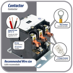Appli Parts APAC-330240 Heavy Duty 3 Poles Contactor 30 Amp 240 Volts Coil Replacement for ac Compressor and Electrical Applications UL Certified 476929